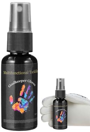 Generisch Torwarthandschuhkleber - Rutschfestes Grip-Boost-Spray - 30 ml tragbares Torwarthandschuhspray, Fußball-Griffspray zur Verbesserung der Klebrigkeit von Handschuhen beim Schlagen und Werfen
