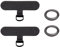 2 Stück Handy-Lanyard-Abstandshalter Und 2 Stück Federringe, Oxford-Stoff-Handy-Lanyard-Patches, Handy-Zubehör, Offene Ringe, Universelles Handy-Zubehör