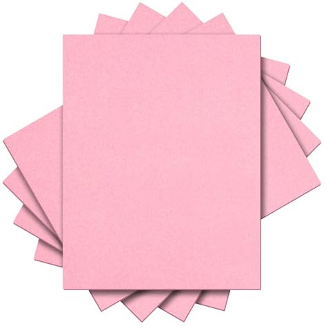 sourcing map 5PCS Glitter HTV Heat Transfer Vinyl Sheets, 12 x 10 Inch Pink Glitter Iron on Vinyl for T-Shirts DIY Heat Vinyl Design Easy to Cut & Weed