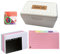 Karteikarten Box Set- Lernkarten Box mit 150 Karteikarten für A7 + 150 Farbiges Futter mit Buchringe, Lernkarten Box für unterwegs, Lernnotizen, Rezepte Oder Lernkarten,14.5 x 9 x 8 cm (Weiß)