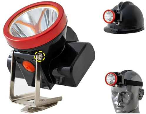 HYZHANHONG Luz de Seguridad para minería, lámpara LED superbrillante para minero, Linterna Frontal Impermeable, a Prueba de explosiones, Casco Duro, Gorra, Faro para Acampar, Senderismo