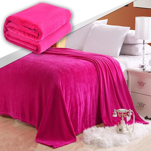 GAIFNAG Kuscheldecke Flauschig Decke 200 x 400 cm Extra Weich, Warme Gemütliche, Pflegeleichte Kuschlige Wohndecke Weich Als für Bett Sofa Schlafzimmer Büro Home, Weinrot