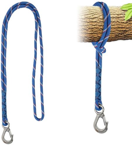 Tutamaz Schaukel Befestigung Seil, 150cm Hängematte Aufhängung Gurt Baum Hängende Seil Einstellbar Hängesessel Gurt Baumschaukel Nestschaukel Balkenbefestigung für Schaukeln Hängematte-1Pcs