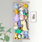 FORNORM Stuffed Animal Storage Organizer, Wall-Mounted Plush Toy Display, Kids Room Bedside Corner Storage Teddy Bear Soft Stuffed Animal Muppets Dolls, Wood Shelves H 127-165 cm, Easy Access Plushie