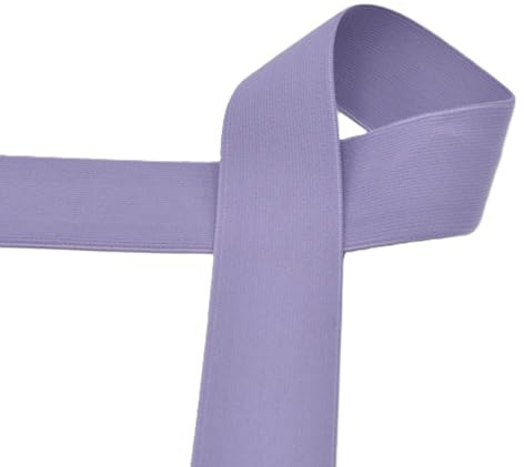 Gummiband 40 mm breit | farbig | 1m und 2m Längen | keine Meterware (542 lilac, 2 Meter)