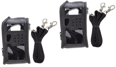 SHINEOFI 2 Stück Lederhülle Kompatibel mit Th Uv und Radios Leichte Strapazierfähige Tasche für Funkgeräte mit Exzellenter Verarbeitung und Praktischem Design