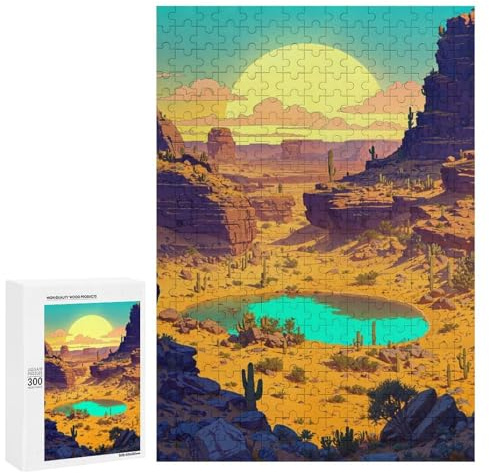 300 PCS Puzzles Für Erwachsene Arid Expanses Puzzles Für Erwachsene Handspiel Geschwindigkeitsrennen Tolles Geschenk Für Spiele 300 PCS