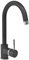 Miscelatore lavello cucina Plados PETRAMIX monocomando con canna tubolare - Nero Matt