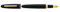 Esterbrook E116 Estie Ebony Füllfederhalter schwarz, aus Acryl mit goldenen Beschlägen, Federstärke Medium, 133,8 mm länge // 15,3 mm durchmesser