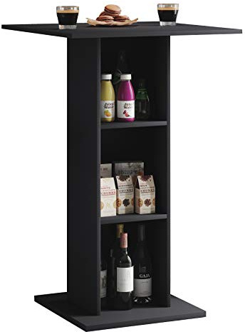 VCM Holz Bartisch | Stehtisch | Maße ca. H. 108 x 70 x 70 cm | hoher Tisch - Standos