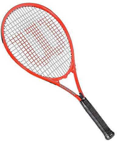 WILSON Pro Staff Precision XL 110 - Raqueta de Tenis recreativo para Adultos, tamaño de la empuñadura 3-4 3/8 Pulgadas, Color Rojo
