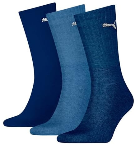 PUMA Mixte Crew Chaussettes,Bleu Marine,39-42