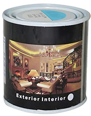 H HANSEL HOME Pintura Esmalte al Disolvente para Madera y Metal, Pintura Alquidica de Rápido Secado para Superfícies Interiores y Exteriores(Azul Ancla, 125 ML)