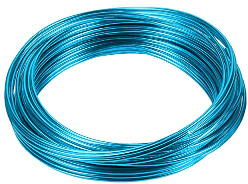 mumbi 30768 blau 10m Basteldraht 2mm, 10 Meter