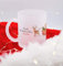TASSENPALAST Frohe Weihnachten | Tasse aus Glas mit Wunschname | Personalisierte Teetasse | Glühweintasse mit eigenem Namen