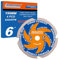 LSHUZIYU, 150mm-4PCD, Trou Central 20mm, Diamant Polycristallin 4PCD, Lame de Scie Circulaire pour Fibrociment