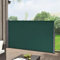pro.tec Toldo Lateral Retráctil Mulhacén Pantalla de Privacidad Exterior Extensible contra Viento y Sol para Jardín Patio Balcón Acero 160 x 300 cm - Verde Oscuro