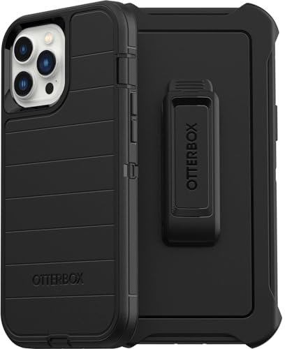 OtterBox DEFENDER SERIES SCREENLESS Case Case for iPhone 13 Pro Max & iPhone 12 Pro Max - BLACK