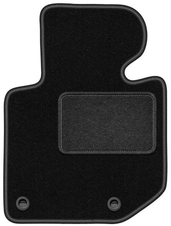 Velours-Fahrermatte passend für BMW 3 E36 1991-2000, Schwarz, LUX | passend für Compact/Coupé/Limousine/Kombi/Touring; Velours-Teppich (Polypropylen), ca. 6,5 mm