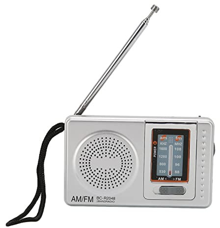 Receptor de Radio Portátil, Am FM DSP Chip Transistor Radio, Mini Radio de Bolsillo con Conector para Auriculares con Altavoz para Viajes en el Hogar Entretenimiento Trabajo Emergencia