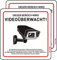 Schild Videoüberwachung mit DSGVO Hinweis, 15x15cm Reflektierendes Aluminium Videoüberwachung Schild mit Selbstklebend, Schild Kameraüberwachung Metall, Dieser Bereich Wird Videoüberwacht Schild 2st