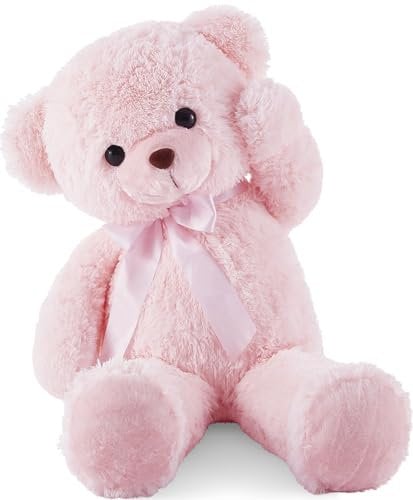 YunNasi Peluche Geante 90cm,Ours en Peluche, Nounours Géant XXL,Rose