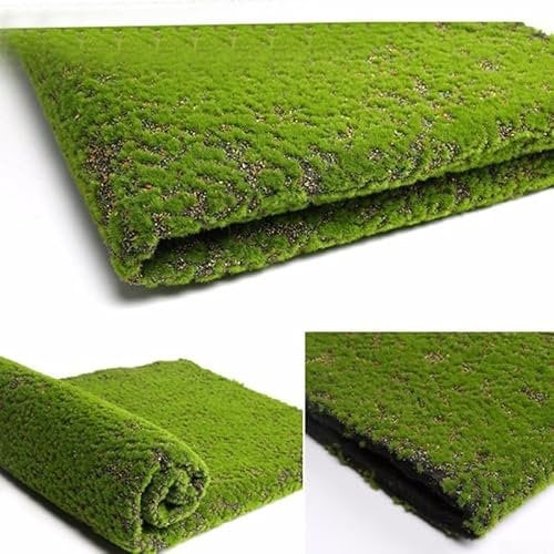 Emiif Artificial Moss Mat Fake Grass Rug,DIY Synthetic Turf Landscape Artificial Grass Mats Lawn Carpet for Home Backyard Indoor Outdoor Decor(Colorful)