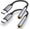 CLEEFUN USB C to 3.5mm Jack(2-Pack), Type C to Headphone Adapter Aux Digital Audio Earphone Adaptor,Audio Dongle Cable for iphone 16 16e 15 Pro/Max,ipad Pro,Galaxy S25 S24 S23 S22,Pixel 8,Huawei