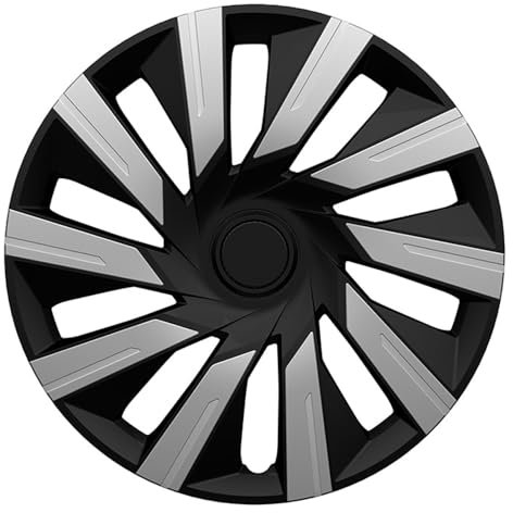 J-Tec Satz Radzierblenden Tecna 16-Zoll Silber/Schwarz