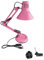 Lampada da Scrivania Girevole e Snodabile E27 Struttura Metallica Resistente Braccio Estensibile 72cm Illuminazione Ufficio Casa 230V Cavo 1.5m Morsetto e Base Elegante Design (Fucsia)