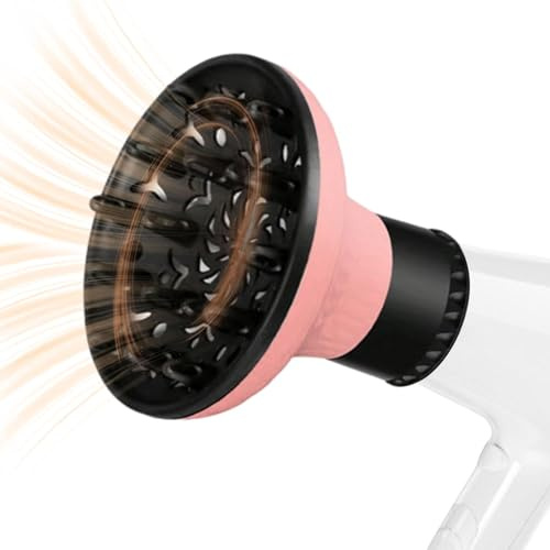 Patonde Diffusore Capelli Ricci, Diffusore Universale Capelli, Diffusore Phon Universale, Asciugacapelli Diffusore da Viaggio Capelli Ricci Senza, Adatto da 3.8-6cm