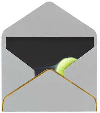 YsoLda Grußkarten, Karten mit Umschlägen, Perlmuttpapier-Weihnachtskarten, Dankeskarten,Tennis