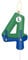 Toy Game Themed Party Candles, Story Party Decorations, Girls Boys 4th Birthday Candles, Blue Green Number 4 Candle for Cake, Cartoon Story Cake Toppers for Boys Girls 4th Birthday Party Decoration