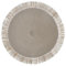 Baroni Home Set 6 Tovagliette Tonde in Paglia Sintetica Colorata, Tovagliette Sottopiatto, Tovaglietta Americana da Colazione, Diametro 38 cm, Grigio