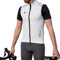 IMPALAPRO Fahrradweste Herren Softshell Winddichte und Atmungsaktive Radweste Herren für Rennrad & MTB – Ultraleichte Fahrrad Weste Herren mit Reflektoren & Taschen (XL, Weiß)