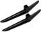 PRETYZOOM 1 Jeu Socle TV Pied de Moniteur Support TV réglable Support TV Pas Cher Pied écran Support TV Noir Meuble TV de Remplacement Support pour téléviseur Pieds de Meuble TV Black