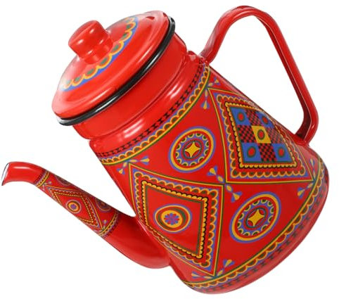 Cabilock Cafetera Esmaltada Vintage Para Uso Diario Para y Camping Asa Como Tetera De Cocina o Recipiente Para Té