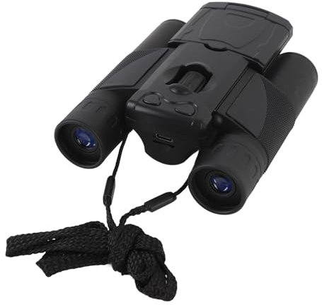 48MP 2.5K HD Digital Binoculars Camera 8x Zoom Color Screen for Bird Watching (Black)