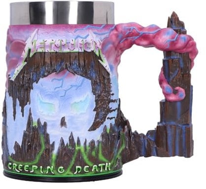 Nemesis Now Metallica Creeping Death Bierkrug, Heavy Metal Collectible Drinkware, offizielles Lizenzprodukt