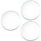 JISADER 3 Pezzi Centrotavola a Specchio per Tavolo Vassoio Decorativo a Specchio Rotondo a Specchio per progetti di Artigianato centrotavola per Matrimoni, Argent 30 Cm