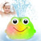 Withosent Badewannenspielzeug, Frosch Spray Wasserspielzeug Kinder mit Licht, Badespielzeug Baby Automatischem Wasserspray Baby Geschenk für Jungen und Mädchen ab 1 2 3 4Jahr