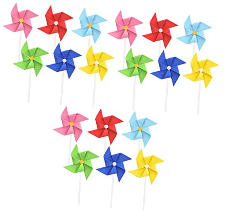 DIKACA Bunte Windmühlen Kuchentopper Kreative Tortendekoration Für Geburtstagsfeiern Ornamente Für Kindergeburtstage Und Festlichkeiten