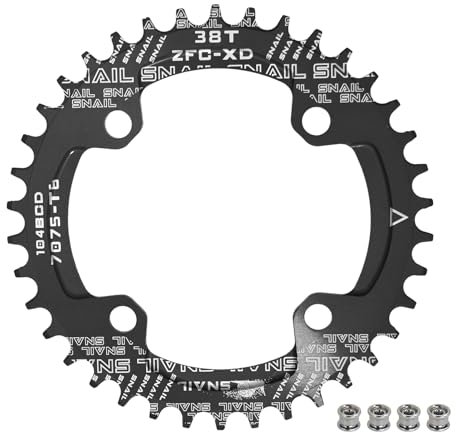 BESNIN 104 BCD Kettenblatt Rund 30/32/34/36/38/40/42/44/46/48/50/52 Zähne Fahrrad Kettenblatt Schmal-breit für 7/8/9/10/11/12-fach MTB, BMX, Mountainbike, Rennrad