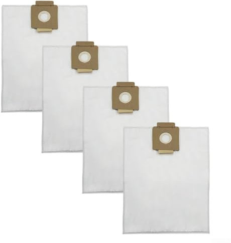 4 Stück Ersatz-Staubsaugerbeutel passend für Kärcher T 7, T7/1, T8/1, T12/1 DS5300 Staubsauger, 5-lagige Vliesstoff-Staubbeutel (4)