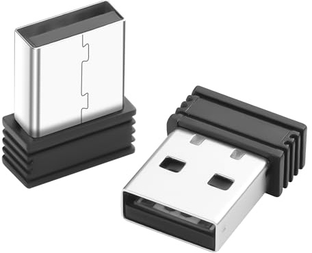 JSADZKJ 2 unidades de movimiento de ratón USB inalámbrico, simulador de movimiento de ratón para laptop, mantiene la computadora despierta, movimiento USB para el hogar/oficina, videovigilancia