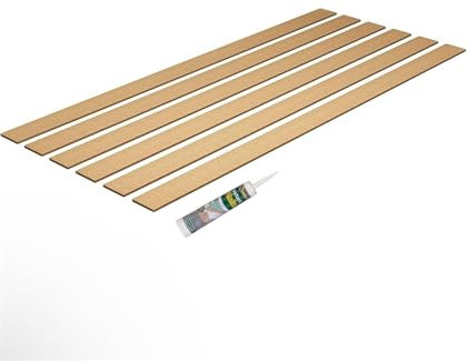 16PCS 6mm Wall Panelling Kit Shaker Style 3D Wall Panel Kit | MDF Wall Panels - Paintable Accent Panel Kit for a Stylish Upgrade to Any Home Decor 120cmx10cm