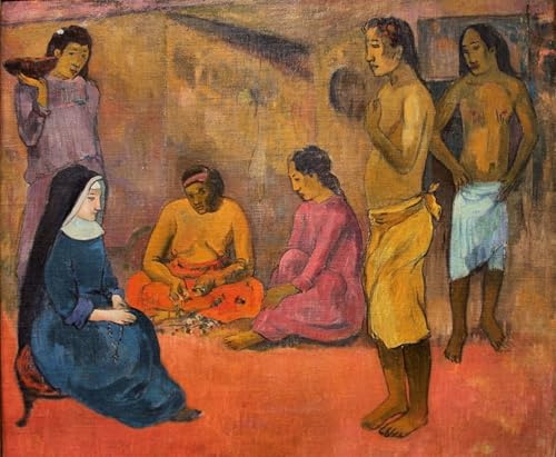 PMEFGJDPE Berühmte Gemälde Poster Kunstdrucke Porträts Wandkunst Schwester Der Barmherzigkeit Von Paul Gauguin Leinwand Ölgemälde für Heimtextilien 60x90cm