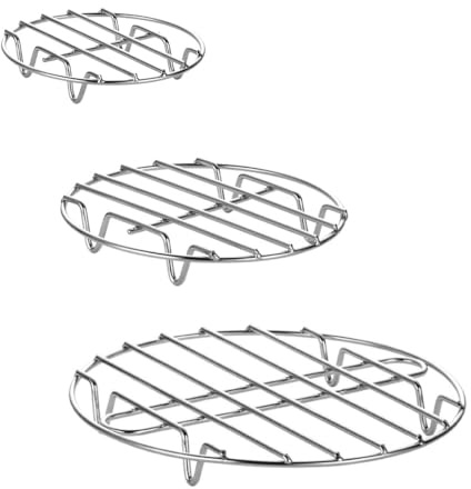 ZSUIQIN 3Piezas Estantes de Enfriamiento,para Cocina & Repostería(Plateado)