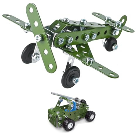 Metall Konstruktionsset für Kinder - Pädagogisches Bauspielzeug,Bausteine - Für Zuhause, Partys, Spielzimmer, Mädchen, Homeschooling, Familienabende und Gruppenaktivitäten