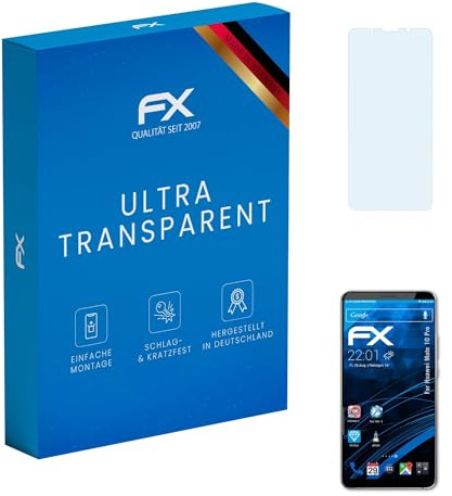 atFoliX Schutzfolie kompatibel mit Huawei Mate 10 Pro Folie, ultraklare FX Displayschutzfolie (3X)